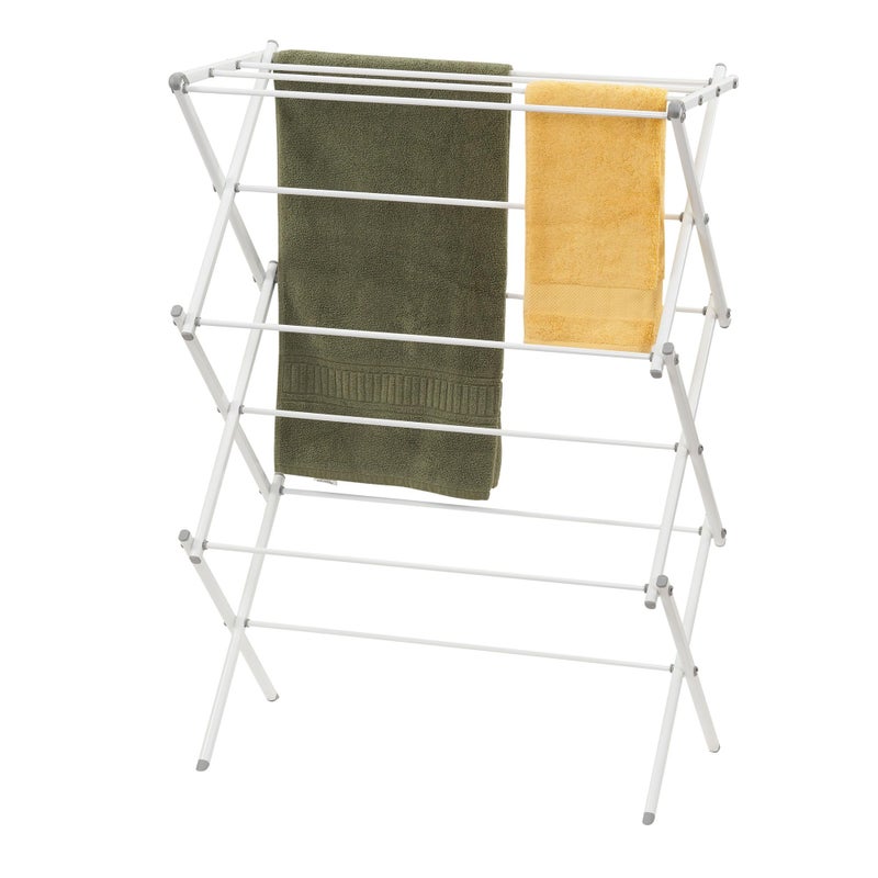 Household Essentials White 5119-1 Indoor Metal Clothes Drying Rack for Laundry - Image 1